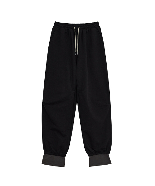 DEFGARMENTS（デフグラメンツ）の「LAYERED SWEAT PANTS [BLACK]（スウェットパンツ・レディース・その他・SMALL/LARGE）」の3枚目の写真