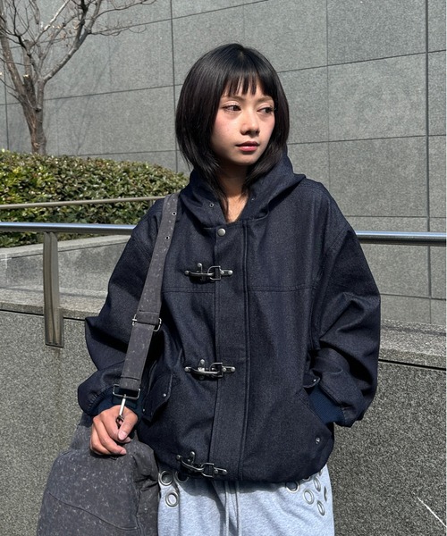 kutir（クティール）の「FIREMAN ASSORTED HOOD BLOUSON／ファイヤーマンアソートフードブルゾン（ブルゾン・メンズ・ベージュ/ブラック/インディゴブルー・SMALL/LARGE/MEDIUM）」の16枚目の写真