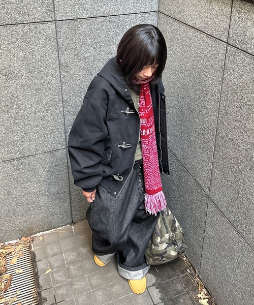 kutir（クティール）の「FIREMAN ASSORTED HOOD BLOUSON／ファイヤーマンアソートフードブルゾン（ブルゾン・メンズ・ベージュ/ブラック/インディゴブルー・SMALL/LARGE/MEDIUM）」の5枚目の写真