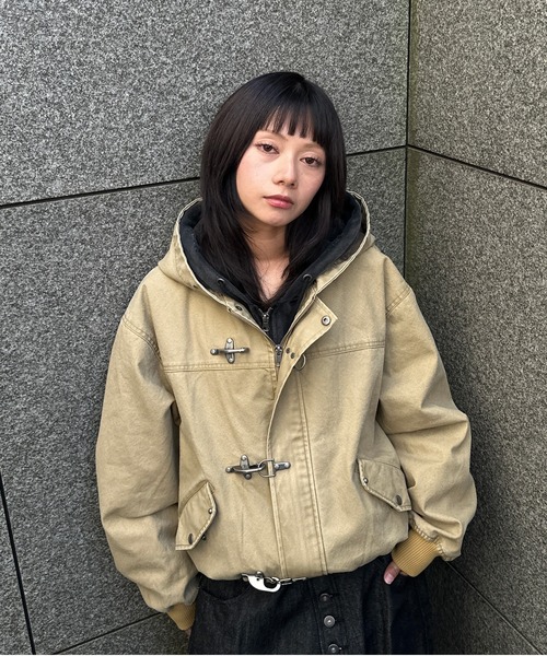 kutir（クティール）の「FIREMAN ASSORTED HOOD BLOUSON／ファイヤーマンアソートフードブルゾン（ブルゾン・メンズ・ベージュ/ブラック/インディゴブルー・SMALL/LARGE/MEDIUM）」の20枚目の写真