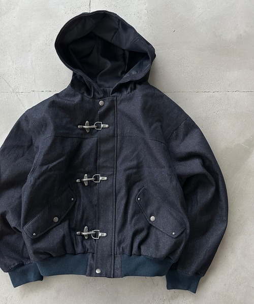 kutir（クティール）の「FIREMAN ASSORTED HOOD BLOUSON／ファイヤーマンアソートフードブルゾン（ブルゾン・メンズ・ベージュ/ブラック/インディゴブルー・SMALL/LARGE/MEDIUM）」の18枚目の写真