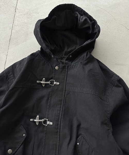 kutir（クティール）の「FIREMAN ASSORTED HOOD BLOUSON／ファイヤーマンアソートフードブルゾン（ブルゾン・メンズ・ベージュ/ブラック/インディゴブルー・SMALL/LARGE/MEDIUM）」の12枚目の写真