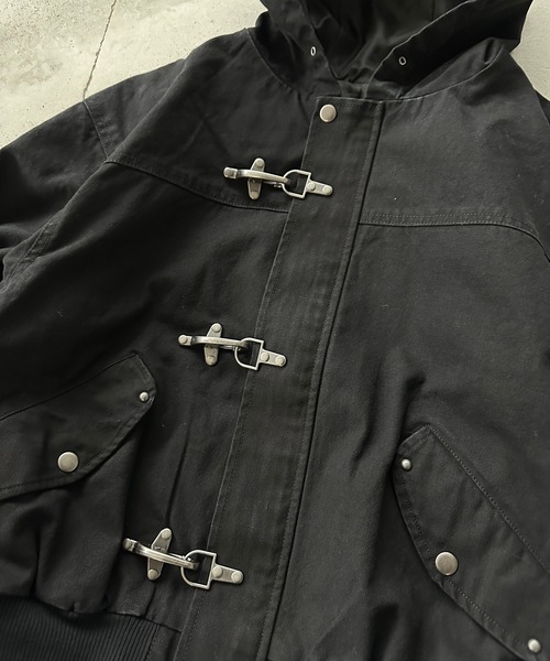 kutir（クティール）の「FIREMAN ASSORTED HOOD BLOUSON／ファイヤーマンアソートフードブルゾン（ブルゾン・メンズ・ベージュ/ブラック/インディゴブルー・SMALL/LARGE/MEDIUM）」の13枚目の写真