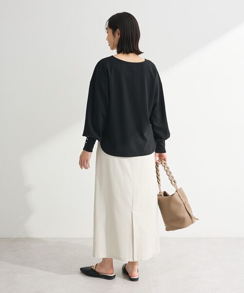 Green Parks(グリーンパークス)の「パールスリーブカットプルオーバー(Tシャツ/カットソー・レディース・サックスブルー/ブラック/ライトグレー/ホワイト系その他2・FREE)」の16枚目の写真