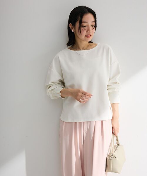 Green Parks(グリーンパークス)の「パールスリーブカットプルオーバー(Tシャツ/カットソー・レディース・サックスブルー/ブラック/ライトグレー/ホワイト系その他2・FREE)」の22枚目の写真