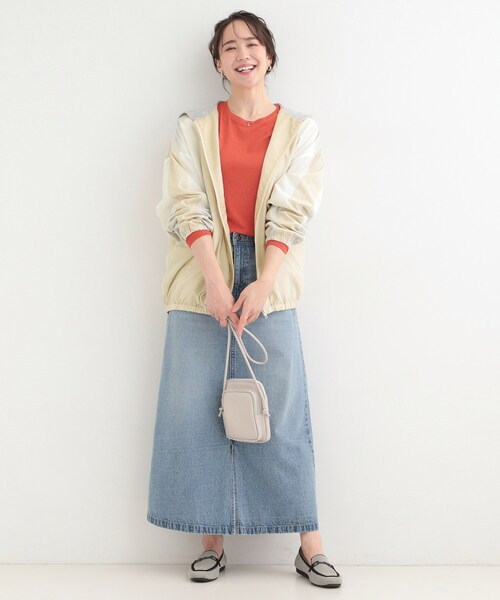 SHOO・LA・RUE（シューラルー）の「【S-LL】大人スポーティ　配色フードブルゾン（ブルゾン・レディース・ベージュ系その他7/ブルー系4/ブラック系4・04/03/02/01）」の10枚目の写真