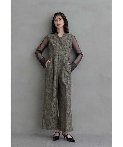niana（ニアナ）の「ボンディングレースオールインワンドレス 2点