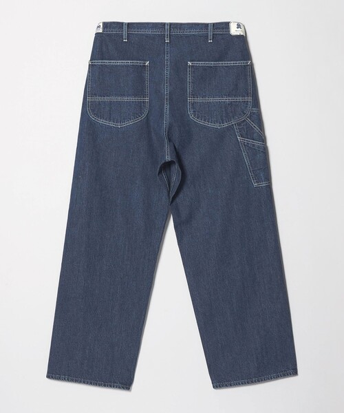 SAPEur デニムペインターパンツ　明日まで値下げ 試着対象】【大きいサイズ】DUNGAREES ワイドペインターパンツ/デニム