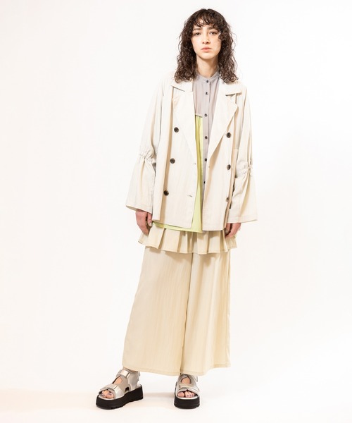 OSMOSIS(オズモーシス)の「タックレイヤードパンツ(その他パンツ・レディース・ピンク/ブラック/ライトベージュ・ONE SIZE)」の17枚目の写真