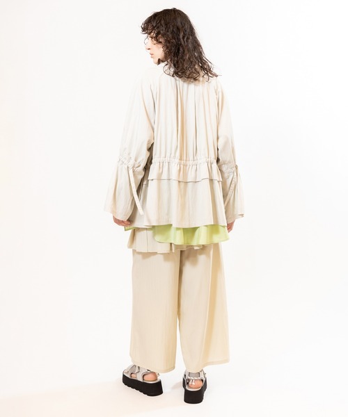 OSMOSIS(オズモーシス)の「タックレイヤードパンツ(その他パンツ・レディース・ピンク/ブラック/ライトベージュ・ONE SIZE)」の19枚目の写真