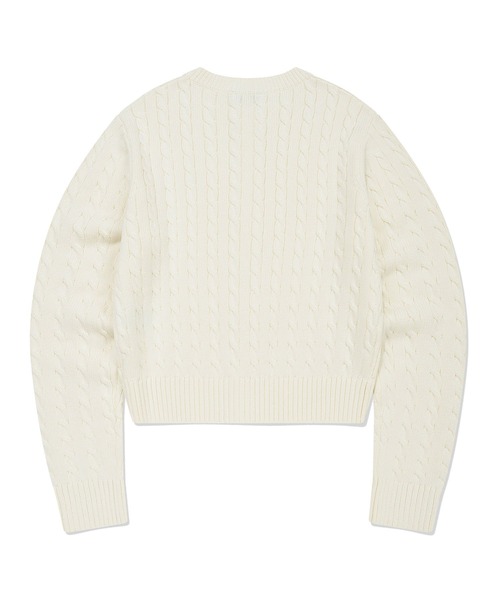 Wacky WiLLy（ワッキーウィリー）の「[GISELLEジゼル着用] WOMEN'S CABLE ROUND NECK CARDIGAN（カーディガン/ボレロ・レディース・クリーム/スカイブルー/レッド・MEDIUM/SMALL）」の11枚目の写真