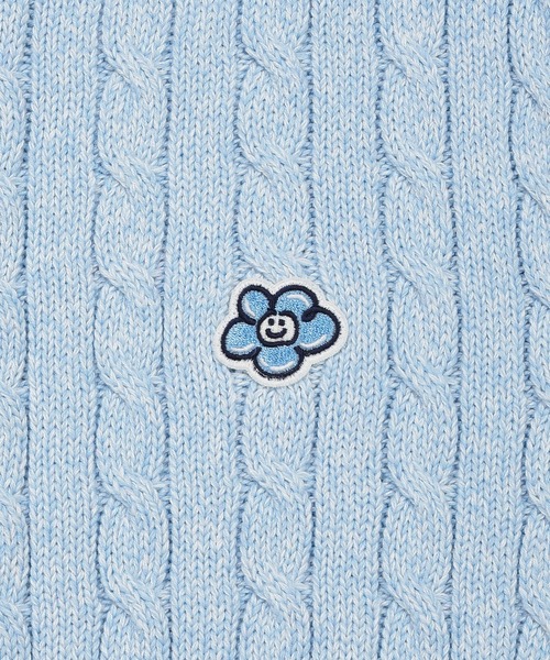 Wacky WiLLy（ワッキーウィリー）の「[GISELLEジゼル着用] WOMEN'S CABLE ROUND NECK CARDIGAN（カーディガン/ボレロ・レディース・クリーム/スカイブルー/レッド・MEDIUM/SMALL）」の19枚目の写真