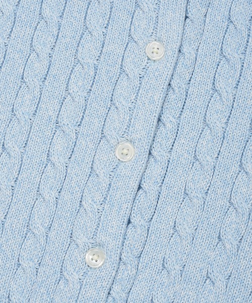 Wacky WiLLy（ワッキーウィリー）の「[GISELLEジゼル着用] WOMEN'S CABLE ROUND NECK CARDIGAN（カーディガン/ボレロ・レディース・クリーム/スカイブルー/レッド・MEDIUM/SMALL）」の20枚目の写真