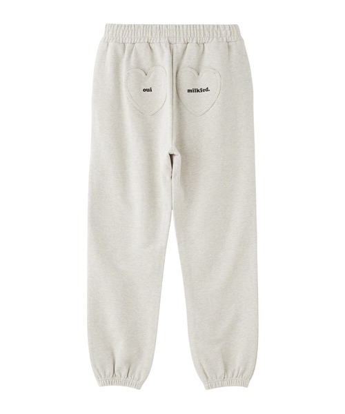 MILKFED.（ミルクフェド）の「HEART POCKET SWEATPANTS（スウェットパンツ・レディース・オートミール/ブラック/ライトブルー・S/M）」の10枚目の写真