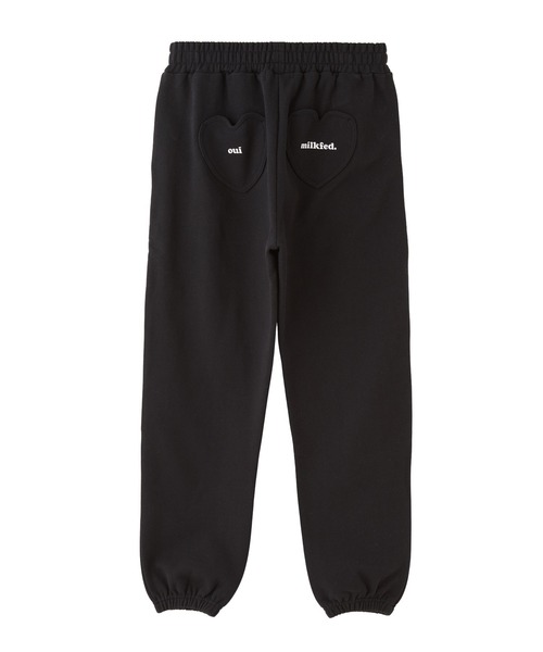 MILKFED.（ミルクフェド）の「HEART POCKET SWEATPANTS（スウェットパンツ・レディース・オートミール/ブラック/ライトブルー・S/M）」の12枚目の写真