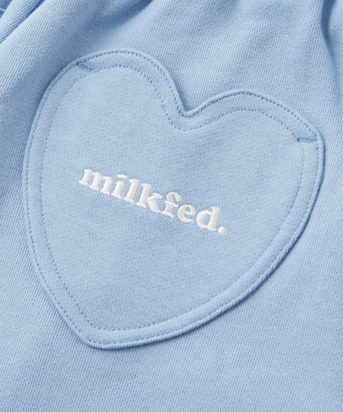 MILKFED.（ミルクフェド）の「HEART POCKET SWEATPANTS（スウェットパンツ・レディース・オートミール/ブラック/ライトブルー・S/M）」の18枚目の写真