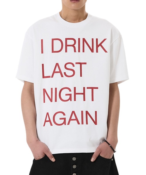 OY(オーワイ)の「『OY/オーワイ』NEVER SOBER TEE/ネヴァーソーバーTシャツ(Tシャツ/カットソー・メンズ・ホワイト/ブラック・L/M)」の2枚目の写真