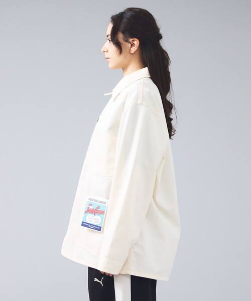 UNIVERSAL OVERALL（ユニバーサルオーバーオール）の「【UNIVERSAL OVERALL / ユニバーサルオーバーオール】カバーオール ジャケット / ユニセックス（ブルゾン・メンズ・ネイビー/アイボリー・L/M）」の15枚目の写真