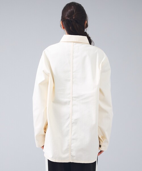 UNIVERSAL OVERALL（ユニバーサルオーバーオール）の「【UNIVERSAL OVERALL / ユニバーサルオーバーオール】カバーオール ジャケット / ユニセックス（ブルゾン・メンズ・ネイビー/アイボリー・L/M）」の16枚目の写真