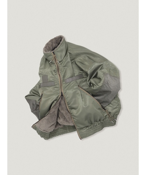 elephant TRIBAL fabrics（エレファントトライバルファブリックス）の「elephant TRIBAL fabrics Blanket Fat Jumper（その他アウター・メンズ・ブラック/カーキ・FREE）」の10枚目の写真