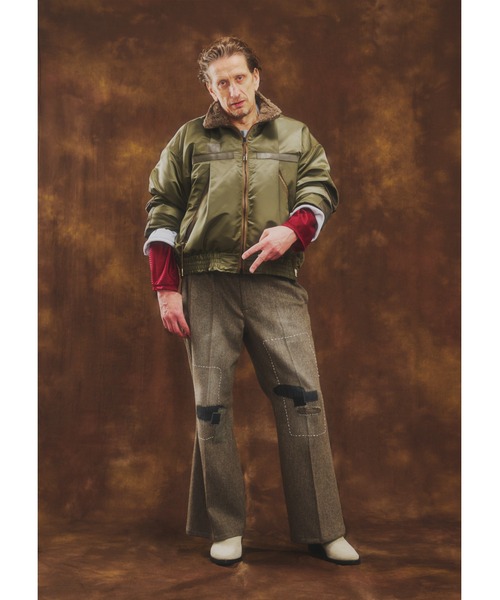 elephant TRIBAL fabrics（エレファントトライバルファブリックス）の「elephant TRIBAL fabrics Blanket Fat Jumper（その他アウター・メンズ・ブラック/カーキ・FREE）」の4枚目の写真