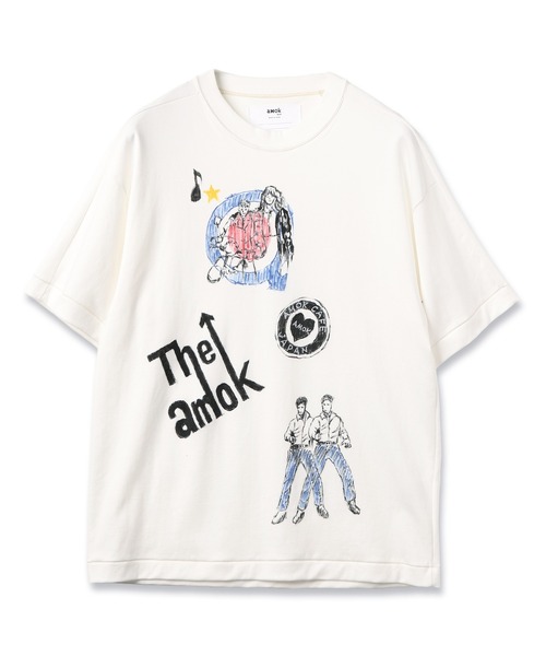 amok(アモク)の「AMOK TEE(Tシャツ/カットソー・メンズ・ブラック/ホワイト・L/M/S)」の1枚目の写真