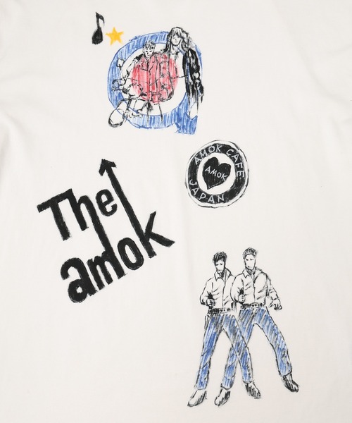 amok(アモク)の「AMOK TEE(Tシャツ/カットソー・メンズ・ブラック/ホワイト・L/M/S)」の4枚目の写真