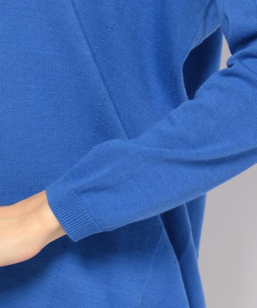 SHARE PARK（シェアパーク）の「コットンカシミヤ　Vネックニット（ニット/セーター・レディース・ホワイト系/イエロー系/レッド系/ブルー系/ネイビー系・1）」の8枚目の写真