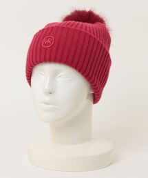 MICHAEL KORS（マイケルコース）の「フォーファー ポンポン リブ ビーニー（ニットキャップ/ビーニー）」