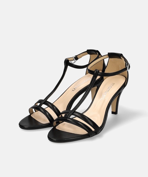 MAMIAN(マミアン)の「Tストラップ シンプル サンダル (7.0cmヒール)(サンダル・レディース・ブラック/グレイッシュベージュ/シルバー・S/LL/L/M)」の5枚目の写真
