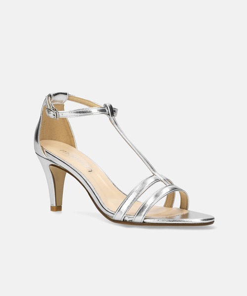 MAMIAN(マミアン)の「Tストラップ シンプル サンダル (7.0cmヒール)(サンダル・レディース・ブラック/グレイッシュベージュ/シルバー・S/LL/L/M)」の20枚目の写真