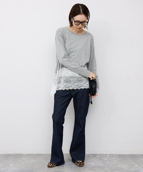 追加》レースコンビカットソー2(Tシャツ/カットソー)|SLOBE IENA 追加》レースコンビカットソー2(Tシャツ/カットソー)|SLOBE IENA