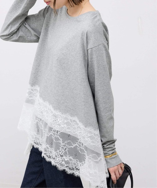 追加》レースコンビカットソー2（Tシャツ/カットソー）｜SLOBE IENA