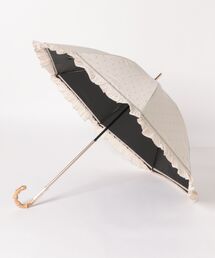 JILL STUART（ジルスチュアート）の「【 JILL STUART（ジル スチュアート）】ラメドットカットジャカードフリル晴雨兼用パラソル(長傘)（長傘）」