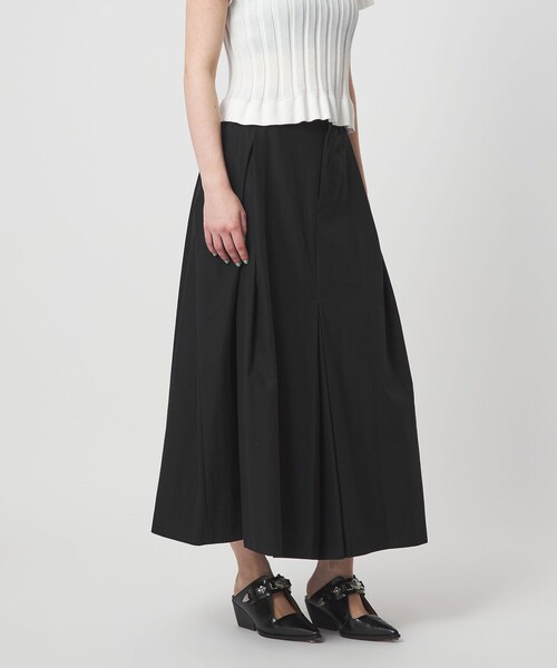 ASTRAET（アストラット）の「＜ASTRAET＞ボックスプリーツ トラペーズスカート（スカート・レディース・ダークブラウン/ブラック・0/1）」の7枚目の写真