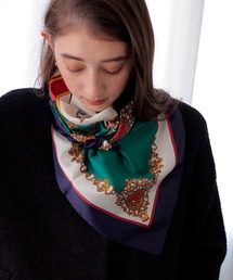 Jines（ジネス）の「クロック柄スカーフ（バンダナ/スカーフ）」