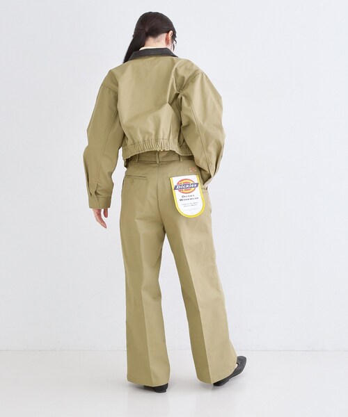 OPAQUE.CLIP(オペークドットクリップ)の「【Dickies(R)×OPAQUE.CLIP】ツータックワイドパンツ(その他パンツ・レディース・ブラウン系その他/オリーブ・03/02)」の9枚目の写真