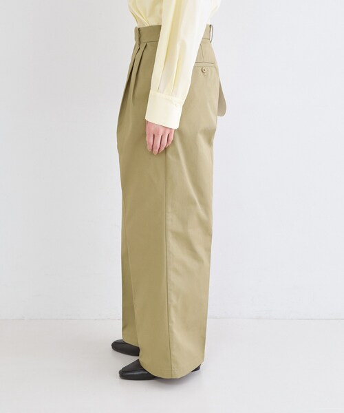 OPAQUE.CLIP(オペークドットクリップ)の「【Dickies(R)×OPAQUE.CLIP】ツータックワイドパンツ(その他パンツ・レディース・ブラウン系その他/オリーブ・03/02)」の20枚目の写真