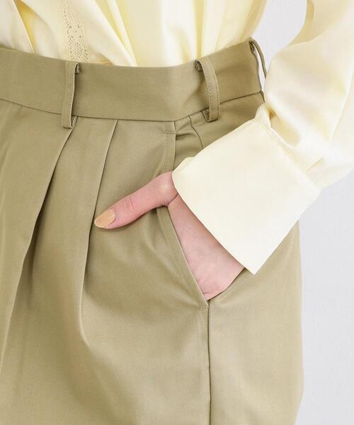 OPAQUE.CLIP(オペークドットクリップ)の「【Dickies(R)×OPAQUE.CLIP】ツータックワイドパンツ(その他パンツ・レディース・ブラウン系その他/オリーブ・03/02)」の17枚目の写真