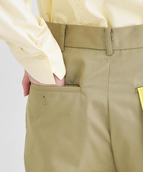 OPAQUE.CLIP(オペークドットクリップ)の「【Dickies(R)×OPAQUE.CLIP】ツータックワイドパンツ(その他パンツ・レディース・ブラウン系その他/オリーブ・03/02)」の16枚目の写真