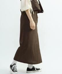 【HL】LINEN LIKE STRAIGHT SKIRT