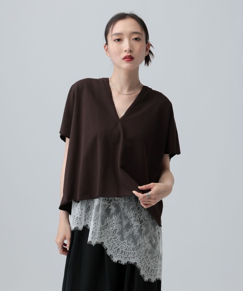 LEPSIM(レプシィム)の「総レースキャミソール 648050【KKfashion紹介アイテム】(キャミソール・レディース・オフホワイト/ブラック/ホワイト系その他/ブラック系その他・FREE)」の2枚目の写真
