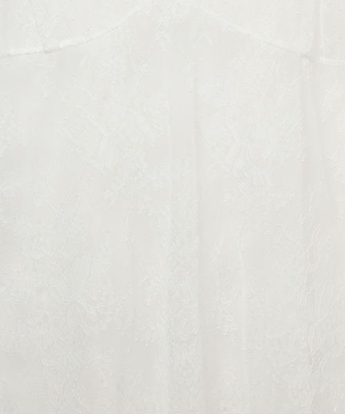 LEPSIM（レプシィム）の「総レースキャミソール　648050（キャミソール・レディース・オフホワイト/ブラック・FREE）」の9枚目の写真