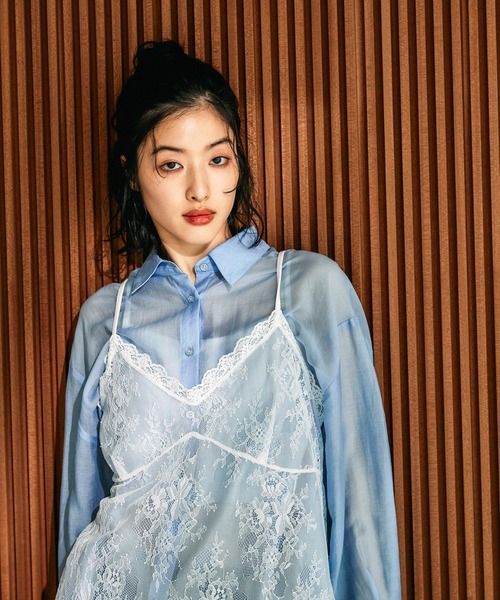 LEPSIM(レプシィム)の「総レースキャミソール 648050【KKfashion紹介アイテム】(キャミソール・レディース・オフホワイト/ブラック/ホワイト系その他/ブラック系その他・FREE)」の13枚目の写真
