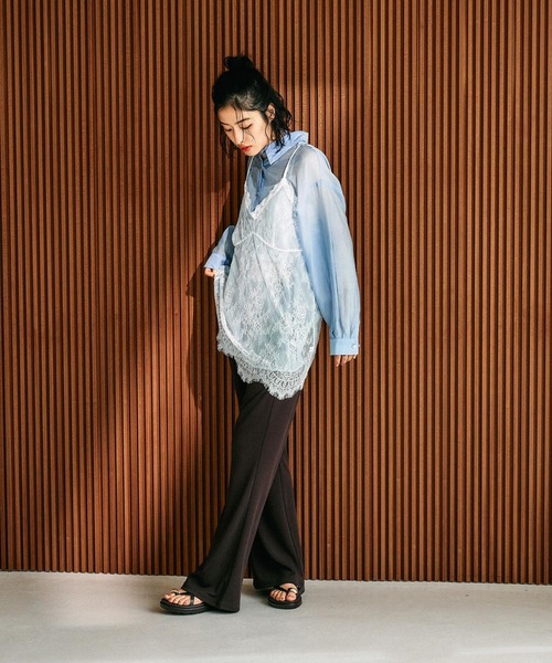 LEPSIM(レプシィム)の「総レースキャミソール 648050【KKfashion紹介アイテム】(キャミソール・レディース・オフホワイト/ブラック/ホワイト系その他/ブラック系その他・FREE)」の16枚目の写真