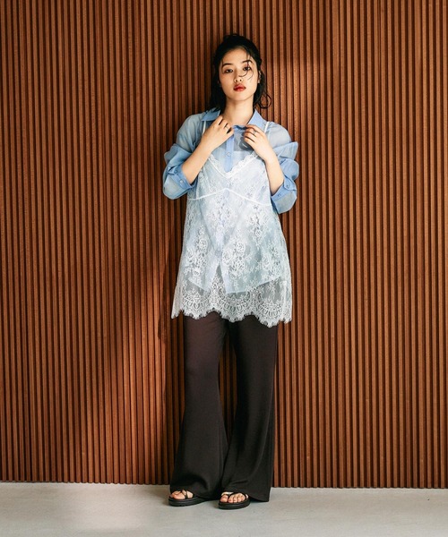 LEPSIM(レプシィム)の「総レースキャミソール 648050【KKfashion紹介アイテム】(キャミソール・レディース・オフホワイト/ブラック/ホワイト系その他/ブラック系その他・FREE)」の17枚目の写真