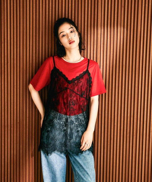 LEPSIM(レプシィム)の「総レースキャミソール 648050【KKfashion紹介アイテム】(キャミソール・レディース・オフホワイト/ブラック/ホワイト系その他/ブラック系その他・FREE)」の18枚目の写真