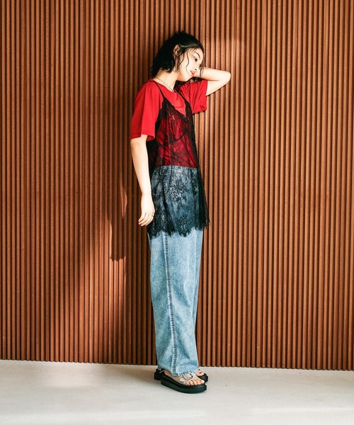 LEPSIM(レプシィム)の「総レースキャミソール 648050【KKfashion紹介アイテム】(キャミソール・レディース・オフホワイト/ブラック/ホワイト系その他/ブラック系その他・FREE)」の22枚目の写真