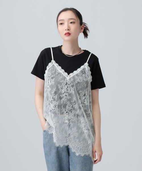 総レースキャミソール 648050【KKfashion紹介アイテム】（キャミソール