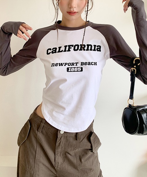 Songe(ソンジュ)の「ラグランロンT(Tシャツ/カットソー・レディース・ホワイト・S/M/L)」の4枚目の写真